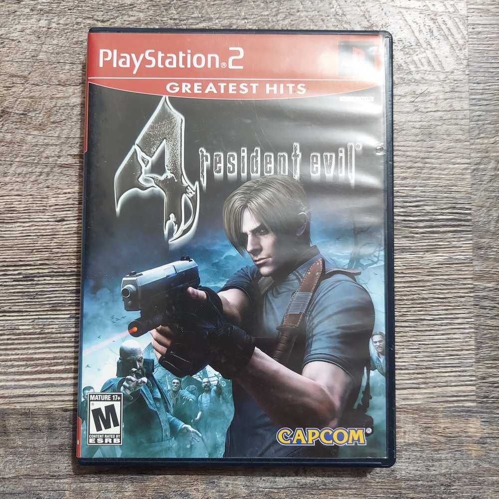Resident Evil 4 (Greatest Hits) Capcom 2005 PS2 Game Rated M Mature NTSC CIB